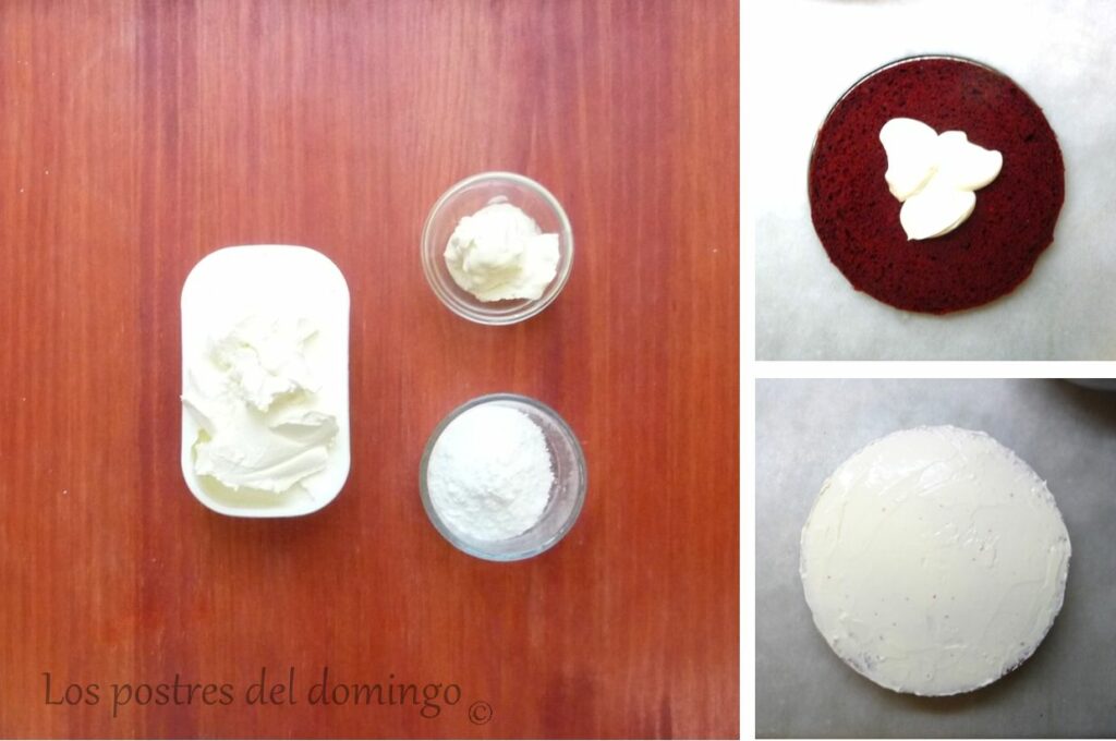 tarta red velvet_crema